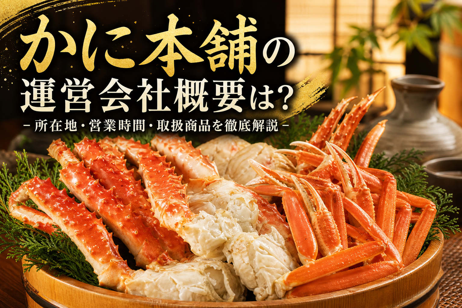 かに本舗の運営会社概要は？所在地・営業時間・取扱商品を徹底解説