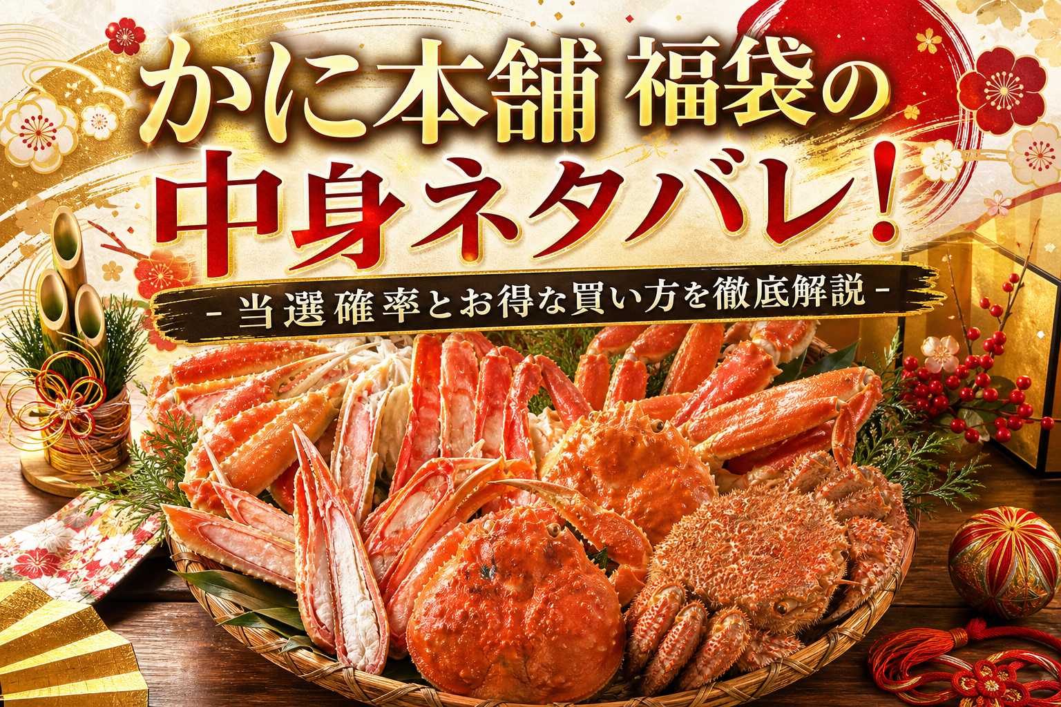 かに本舗 福袋の中身ネタバレ!当選確率とお得な買い方を徹底解説