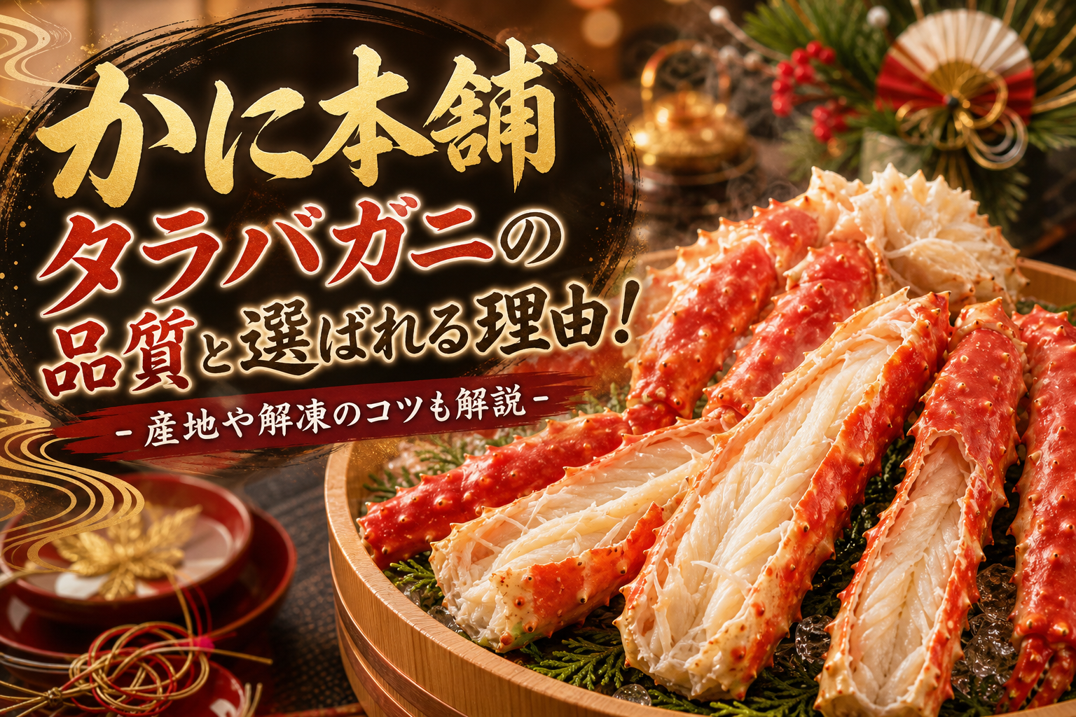 かに本舗 タラバガニの品質と選ばれる理由!産地や解凍のコツも解説