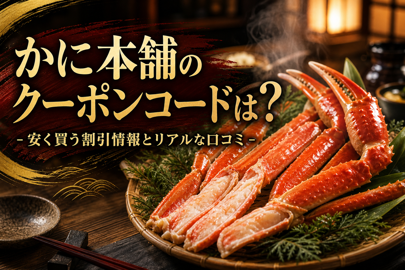 かに本舗のクーポンコードは?安く買う割引情報とリアルな口コミ
