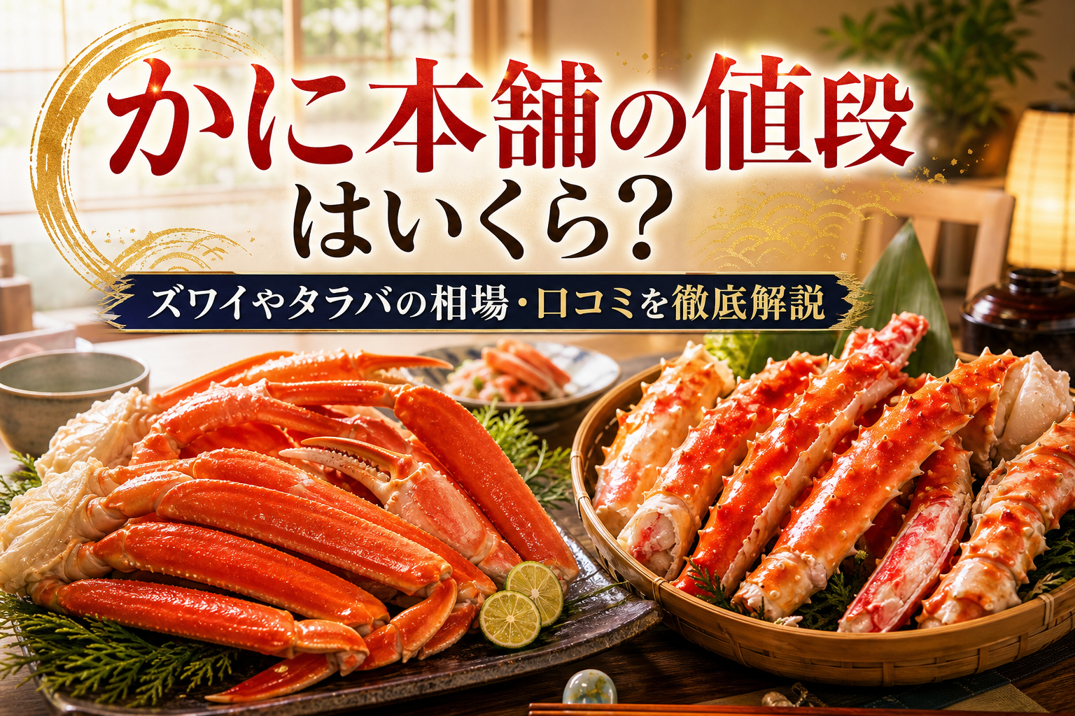かに本舗の値段はいくら？ズワイやタラバの相場・口コミを徹底解説