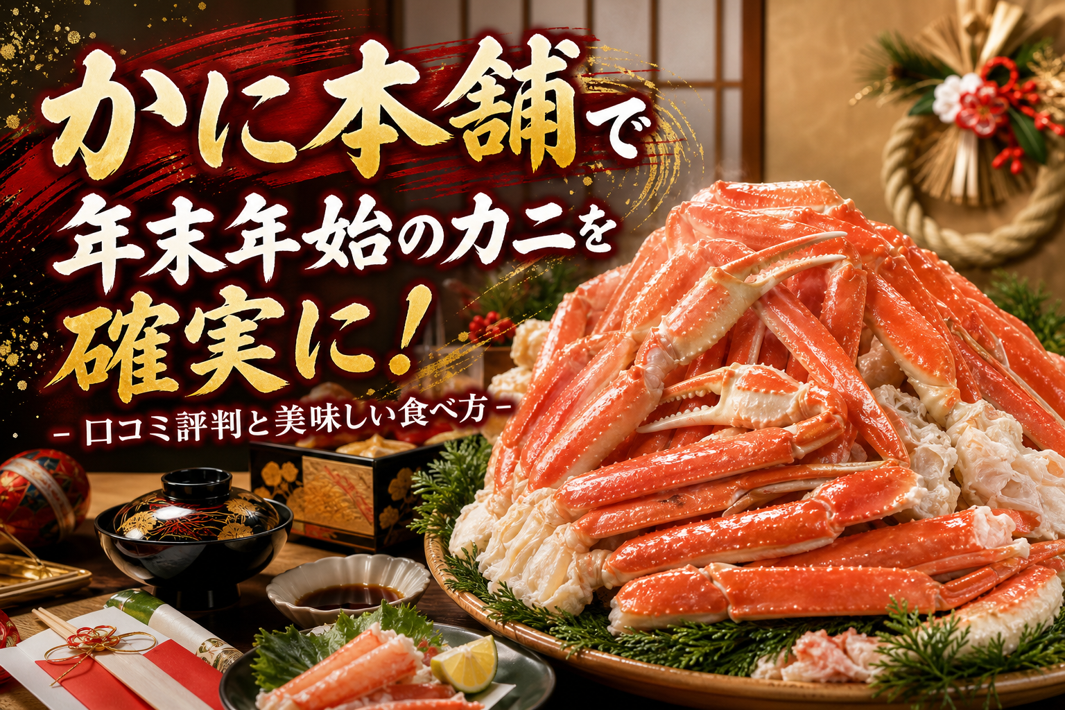 かに本舗で年末年始のカニを確実に!口コミ評判と美味しい食べ方