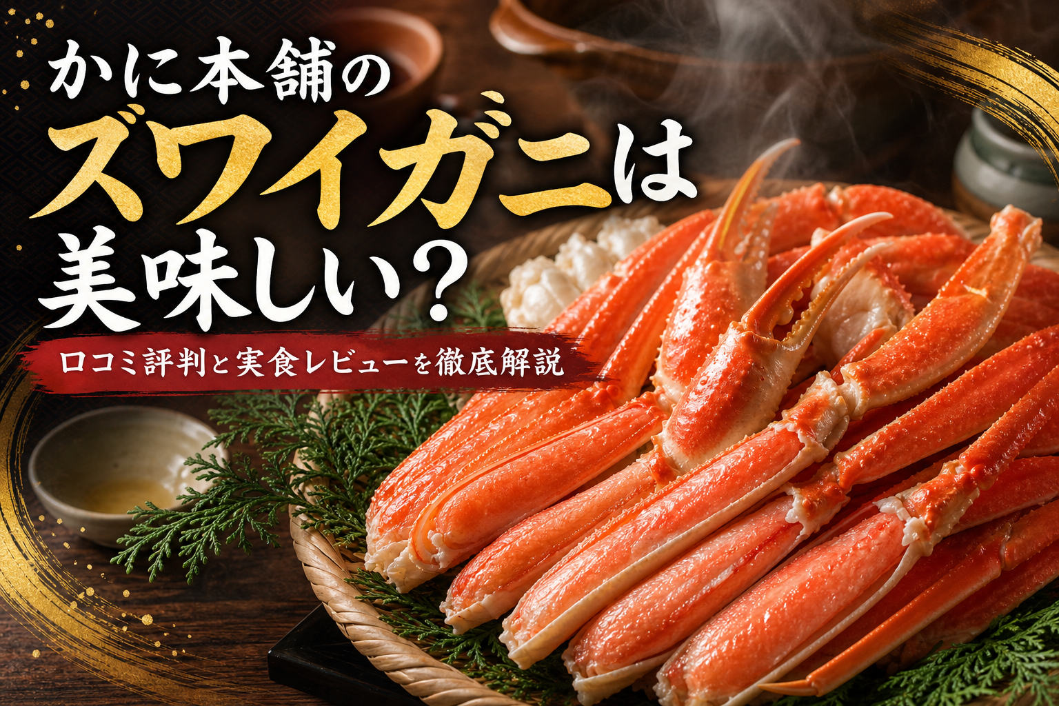 かに本舗のズワイガニは美味しい？口コミ評判と実食レビューを徹底解説
